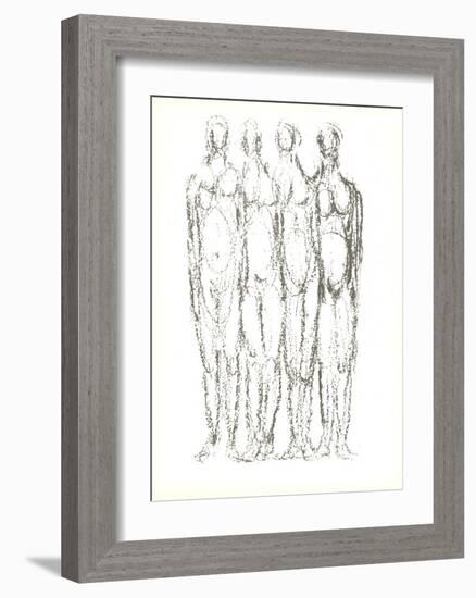 Quatre Personnages-Rodolphe Raoul Ubac-Framed Premium Edition