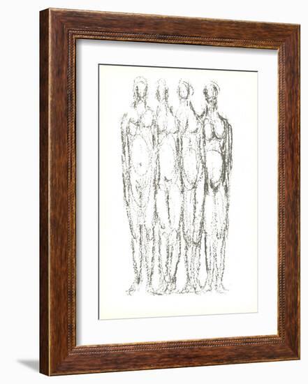 Quatre Personnages-Rodolphe Raoul Ubac-Framed Premium Edition