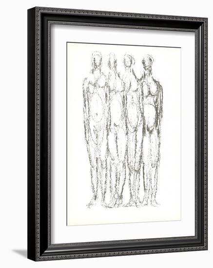 Quatre Personnages-Rodolphe Raoul Ubac-Framed Premium Edition