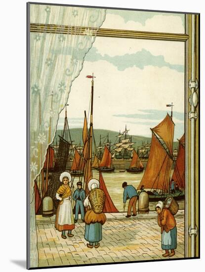 Quay at Boulogne-Thomas Crane-Mounted Giclee Print