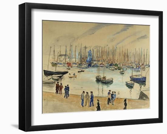 Quay; Le Quai-Henri Lebasque-Framed Giclee Print