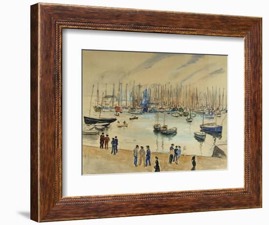 Quay; Le Quai-Henri Lebasque-Framed Giclee Print