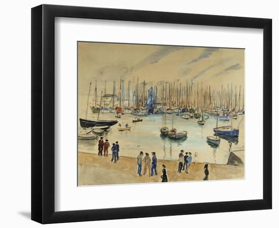 Quay; Le Quai-Henri Lebasque-Framed Giclee Print