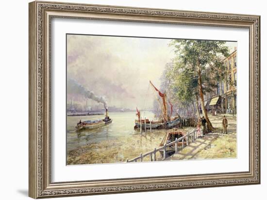 Quayside, Cheyne Walk, Chelsea-John Sutton-Framed Giclee Print