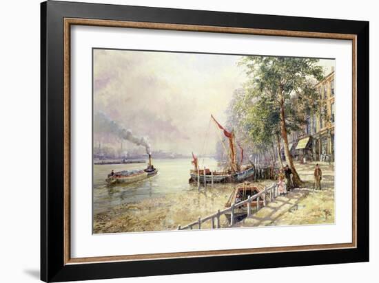 Quayside, Cheyne Walk, Chelsea-John Sutton-Framed Giclee Print