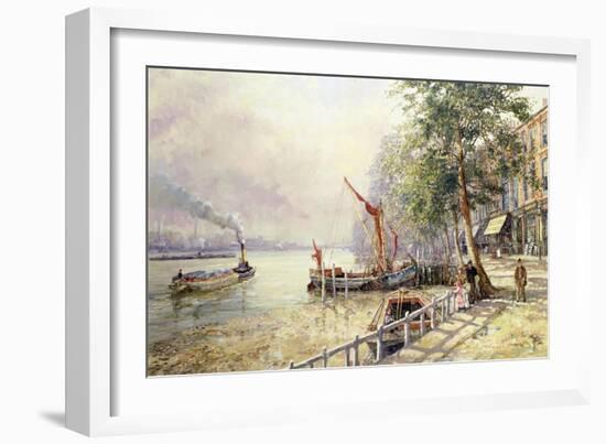 Quayside, Cheyne Walk, Chelsea-John Sutton-Framed Giclee Print