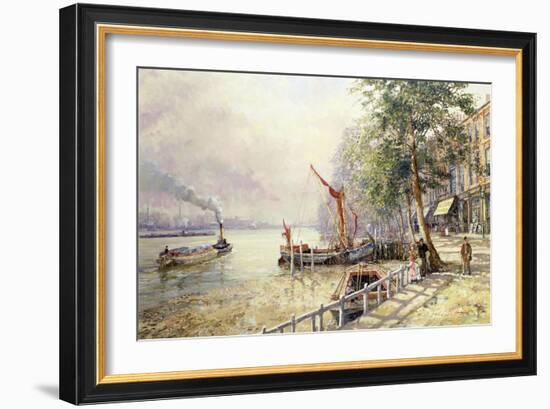 Quayside, Cheyne Walk, Chelsea-John Sutton-Framed Giclee Print