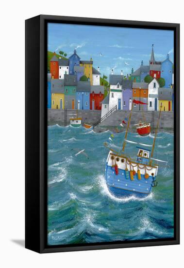 Quayside-Peter Adderley-Framed Stretched Canvas