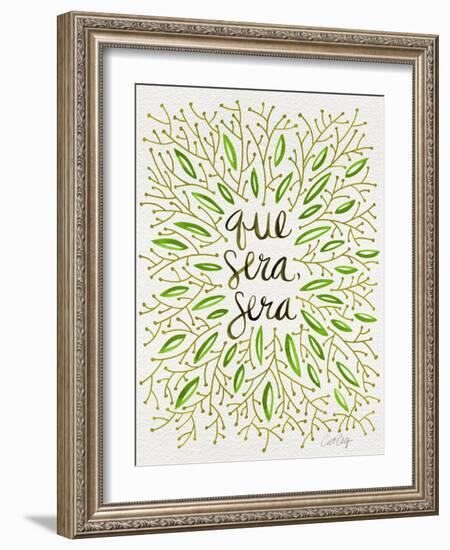 Que Sera Sera Green-Cat Coquillette-Framed Giclee Print