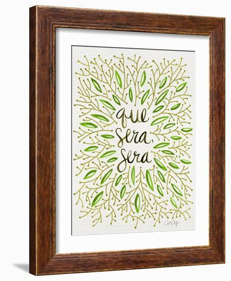 Que Sera Sera Green-Cat Coquillette-Framed Giclee Print