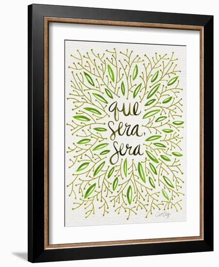 Que Sera Sera Green-Cat Coquillette-Framed Giclee Print