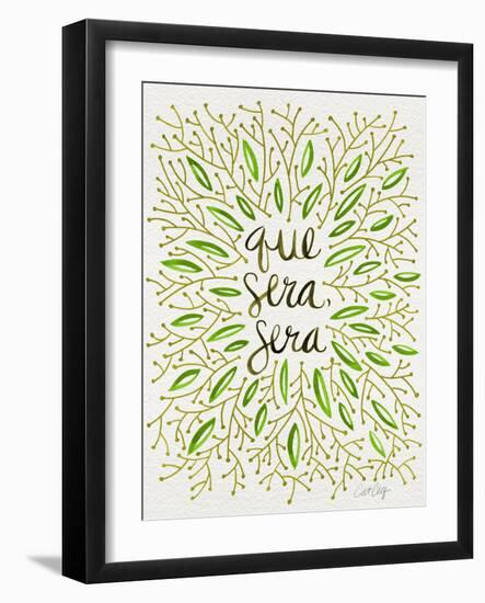 Que Sera Sera Green-Cat Coquillette-Framed Giclee Print