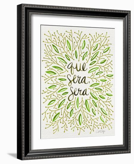 Que Sera Sera Green-Cat Coquillette-Framed Giclee Print