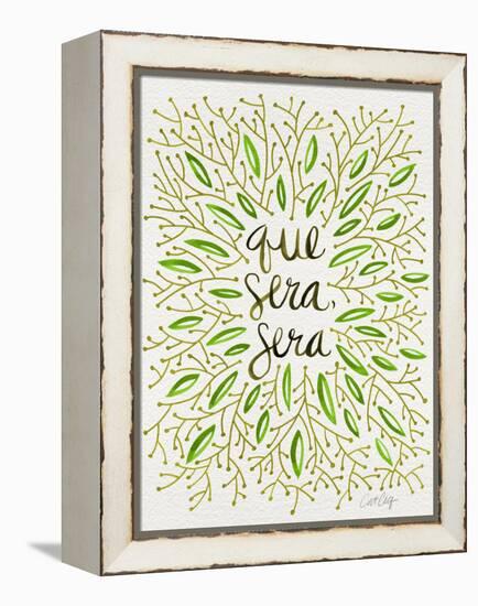 Que Sera Sera Green-Cat Coquillette-Framed Premier Image Canvas