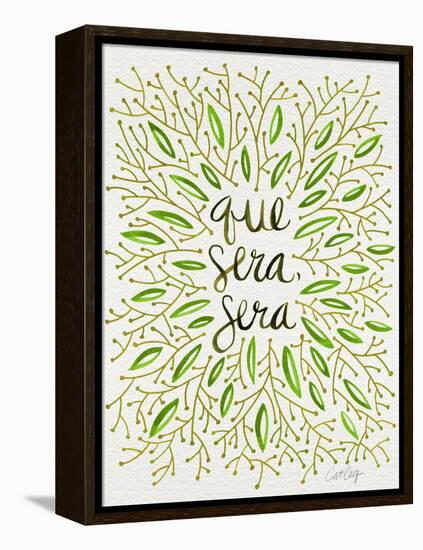 Que Sera Sera Green-Cat Coquillette-Framed Premier Image Canvas