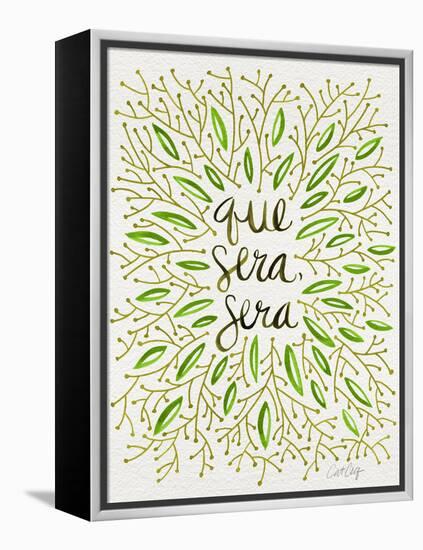 Que Sera Sera Green-Cat Coquillette-Framed Premier Image Canvas