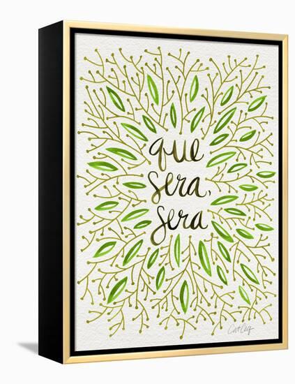 Que Sera Sera Green-Cat Coquillette-Framed Premier Image Canvas