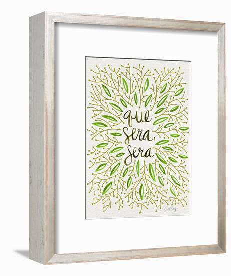 Que Sera Sera Green-Cat Coquillette-Framed Giclee Print