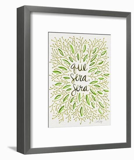 Que Sera Sera Green-Cat Coquillette-Framed Giclee Print