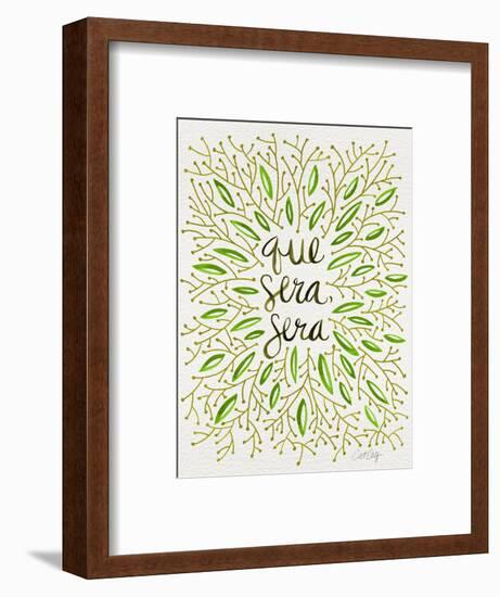 Que Sera Sera Green-Cat Coquillette-Framed Giclee Print