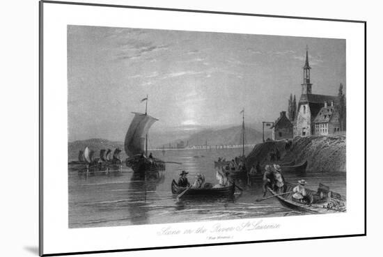 Quebec, Canada, Boating Scene on the St. Lawrence River near Montreal-Lantern Press-Mounted Art Print