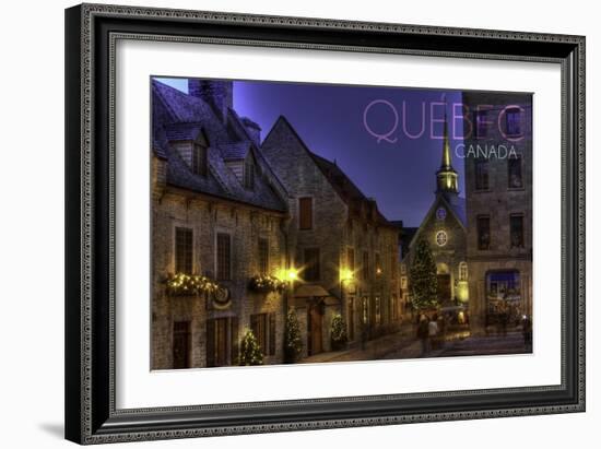 Quebec, Canada - Palace Royale-Lantern Press-Framed Art Print