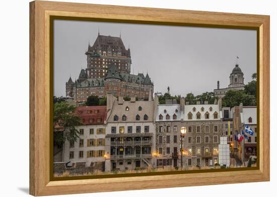 Quebec City with Chateau Frontenac on Skyline, Province of Quebec, Canada, North America-Michael Snell-Framed Premier Image Canvas