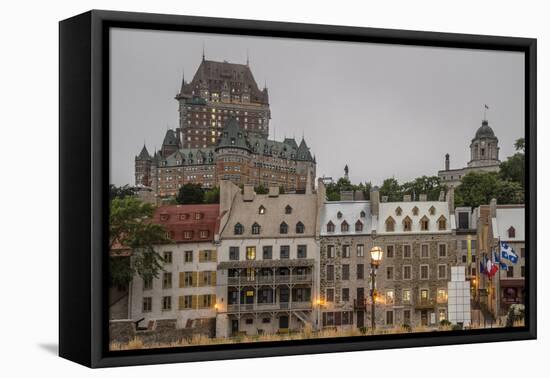 Quebec City with Chateau Frontenac on Skyline, Province of Quebec, Canada, North America-Michael Snell-Framed Premier Image Canvas