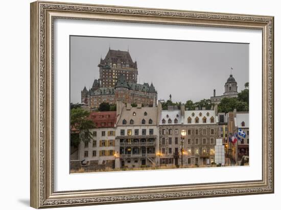 Quebec City with Chateau Frontenac on Skyline, Province of Quebec, Canada, North America-Michael Snell-Framed Photographic Print