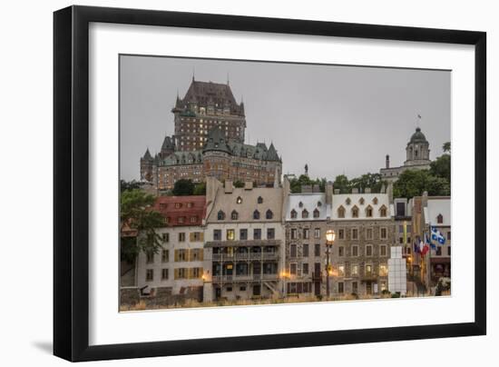 Quebec City with Chateau Frontenac on Skyline, Province of Quebec, Canada, North America-Michael Snell-Framed Photographic Print