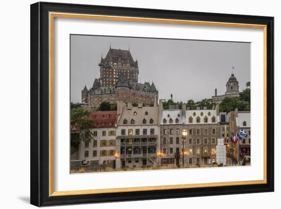 Quebec City with Chateau Frontenac on Skyline, Province of Quebec, Canada, North America-Michael Snell-Framed Photographic Print