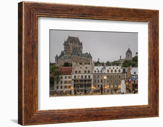 Quebec City with Chateau Frontenac on Skyline, Province of Quebec, Canada, North America-Michael Snell-Framed Photographic Print