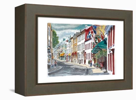 Quebec, Old City, Canada, 2010-Anthony Butera-Framed Premier Image Canvas