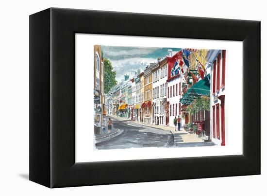 Quebec, Old City, Canada, 2010-Anthony Butera-Framed Premier Image Canvas