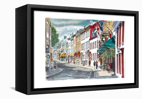 Quebec, Old City, Canada, 2010-Anthony Butera-Framed Premier Image Canvas