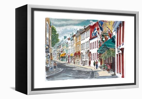 Quebec, Old City, Canada, 2010-Anthony Butera-Framed Premier Image Canvas