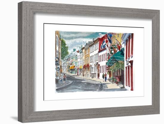 Quebec, Old City, Canada, 2010-Anthony Butera-Framed Giclee Print