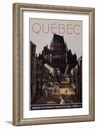 Quebec Travel Poster-null-Framed Giclee Print