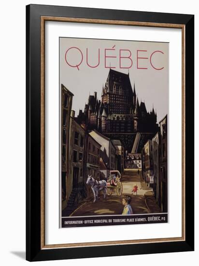 Quebec Travel Poster-null-Framed Giclee Print