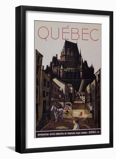 Quebec Travel Poster-null-Framed Giclee Print