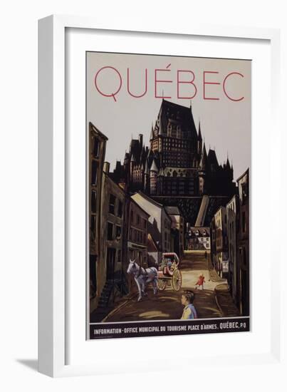 Quebec Travel Poster-null-Framed Giclee Print