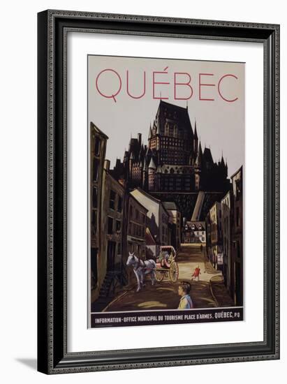 Quebec Travel Poster-null-Framed Giclee Print