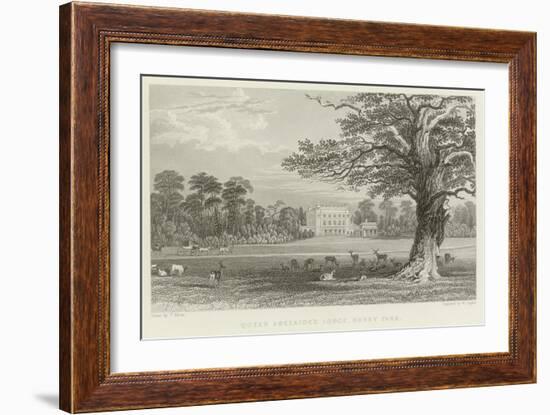 Queen Adelaide's Lodge-Thomas Allom-Framed Giclee Print