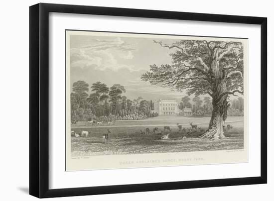 Queen Adelaide's Lodge-Thomas Allom-Framed Giclee Print