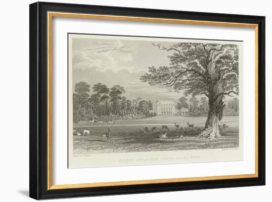 Queen Adelaide's Lodge-Thomas Allom-Framed Giclee Print