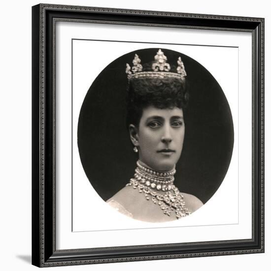 Queen Alexandra (1844-192), Queen Consort to King Edward Vii, Late 19th Century-null-Framed Photographic Print