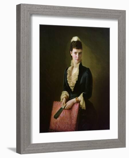 Queen Alexandra, 1885 oil on board-Norwegian School-Framed Giclee Print