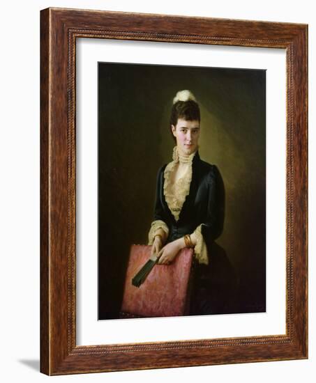 Queen Alexandra, 1885 oil on board-Norwegian School-Framed Giclee Print