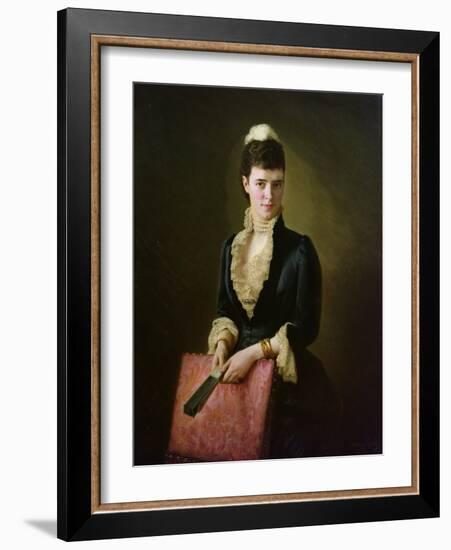 Queen Alexandra, 1885 oil on board-Norwegian School-Framed Giclee Print