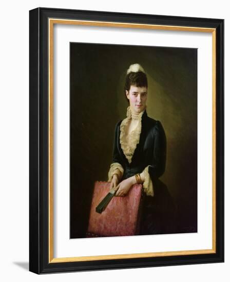 Queen Alexandra, 1885 oil on board-Norwegian School-Framed Giclee Print